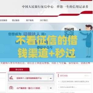 不看征信的借钱渠道+秒过技巧分享