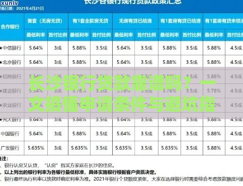 长沙银行贷款靠谱吗？一文搞懂申请条件与避坑指南