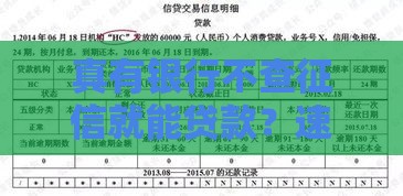 真有银行不查征信就能贷款？速看答案