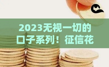 2023无视一切的口子系列！征信花负债高也能下款攻略