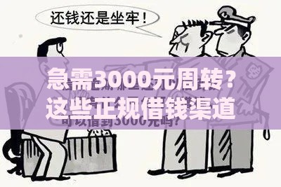 急需3000元周转？这些正规借钱渠道帮你应急不踩坑