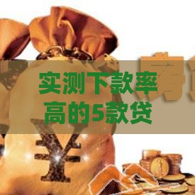 实测下款率高的5款贷款软件 选对平台更容易通过！