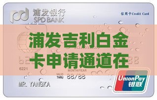 浦发吉利白金卡申请通道在哪？手把手教你快速下卡技巧！