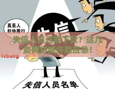 失信人员还能下款？这几类网贷或许能应急！