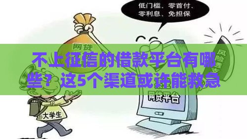 不上征信的借款平台有哪些?这5个渠道或许能救急! 不上征信的借款平台有哪些?这5个渠道或许能救急!