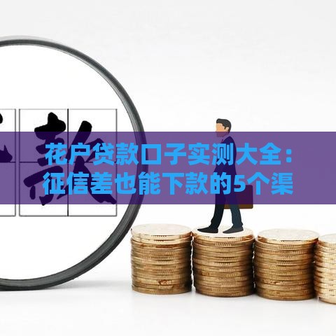 花户贷款口子实测大全：征信差也能下款的5个渠道速看