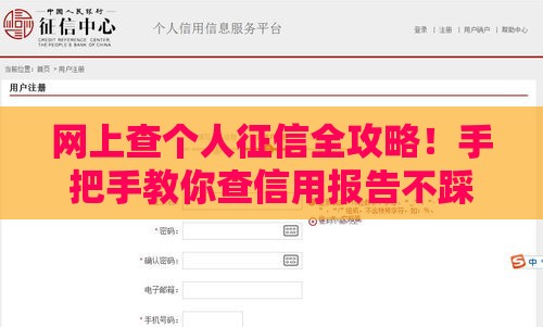 网上查个人征信全攻略！手把手教你查信用报告不踩坑