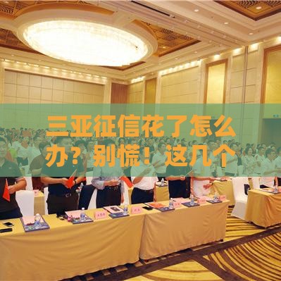 三亚征信花了怎么办？别慌！这几个贷款方法帮你应急（真实经验分享）