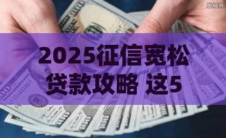 2025征信宽松贷款攻略 这5家新平台放款快门槛低