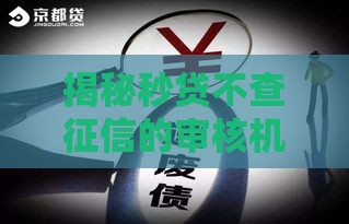 揭秘秒贷不查征信的审核机制：数据替代如何实现？