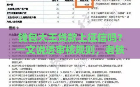 钱包大王贷款上征信吗？一文说透审核规则，老铁们必看！