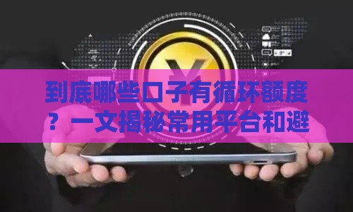 到底哪些口子有循环额度？一文揭秘常用平台和避坑技巧