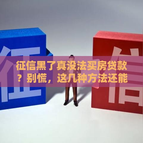 征信黑了真没法买房贷款？别慌，这几种方法还能补救！