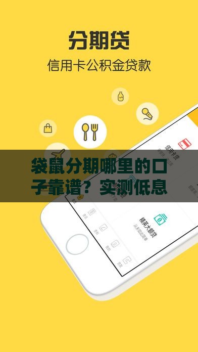 袋鼠分期哪里的口子靠谱？实测低息、安全、正规渠道！