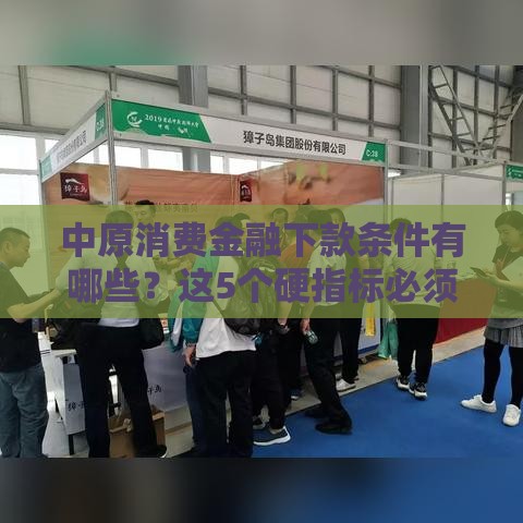 中原消费金融下款条件有哪些？这5个硬指标必须达标