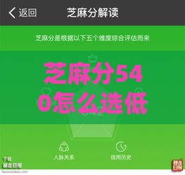 芝麻分540怎么选低息贷款？这5招教你避开高利率