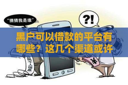 黑户可以借款的平台有哪些？这几个渠道或许能帮到你！