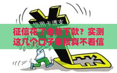 征信花了也能下款？实测这几个口子审核真不看信用！