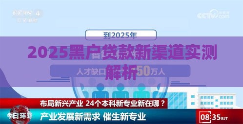 2025黑户贷款新渠道实测解析