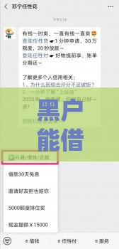黑户能借钱吗？这5个审核松的平台或许能帮你！