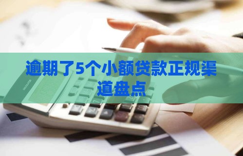 逾期了5个小额贷款正规渠道盘点
