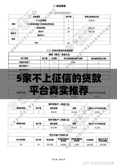 5家不上征信的贷款平台真实推荐