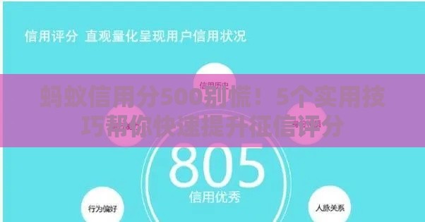 蚂蚁信用分500别慌！5个实用技巧帮你快速提升征信评分