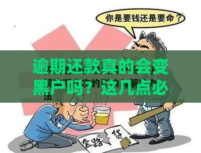 逾期还款真的会变黑户吗？这几点必须知道！