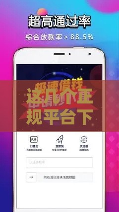 这几个正规平台下款快通过率高