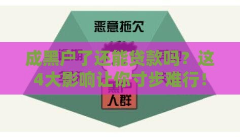 成黑户了还能贷款吗？这4大影响让你寸步难行！