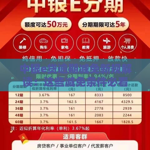 中银e贷逾期减免新规解读：这些减免条件必看