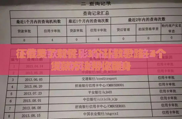 征信黑了别慌！3个补救思路+4个贷款方法帮你翻身
