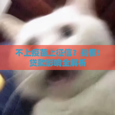 不上疫苗上征信？别慌！贷款影响全解析