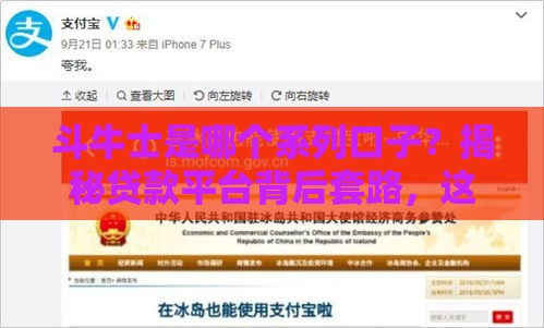 斗牛士是哪个系列口子？揭秘贷款平台背后套路，这些干货必看！