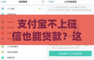 支付宝不上征信也能贷款？这些隐藏渠道你知道吗