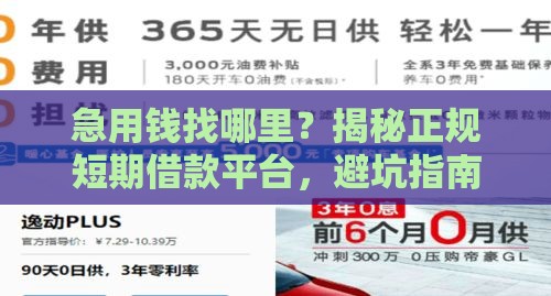 急用钱找哪里？揭秘正规短期借款平台，避坑指南必看！
