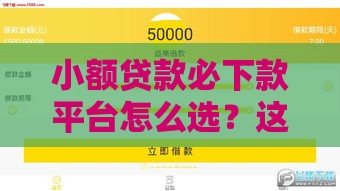 小额贷款必下款平台怎么选？这5家通过率高到账快！