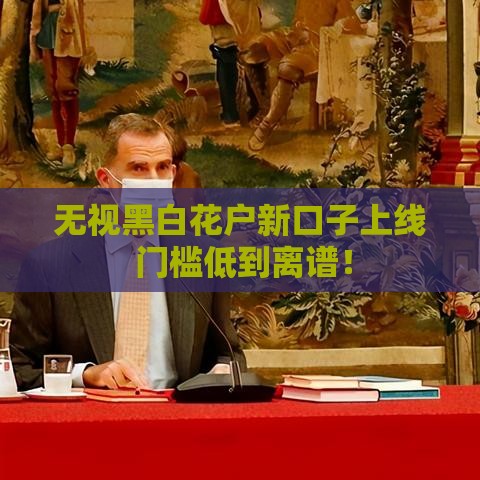 无视黑白花户新口子上线 门槛低到离谱！