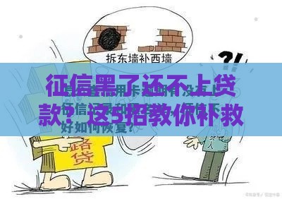 征信黑了还不上贷款？这5招教你补救信用记录！