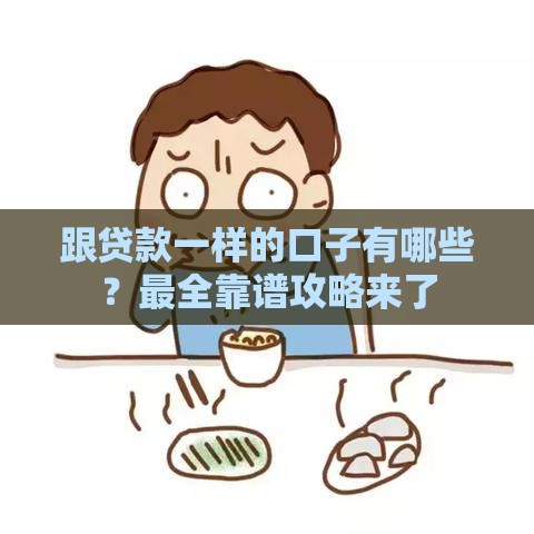 跟贷款一样的口子有哪些？最全靠谱攻略来了