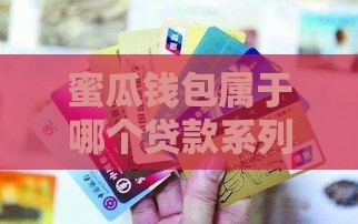 蜜瓜钱包属于哪个贷款系列？深度解析口子类型与使用技巧