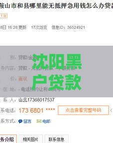 沈阳黑户贷款为何秒批到账?当天下款真的靠谱吗? 沈阳黑户贷款为何秒批到账?当天下款真的靠谱吗?