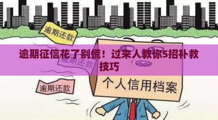 逾期征信花了别慌！过来人教你5招补救技巧
