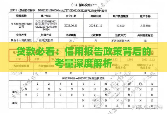 贷款必看:信用报告政策背后的考量深度解析 贷款必看:信用报告政策背后的考量深度解析