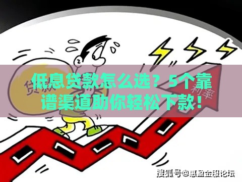 低息贷款怎么选？5个靠谱渠道助你轻松下款！