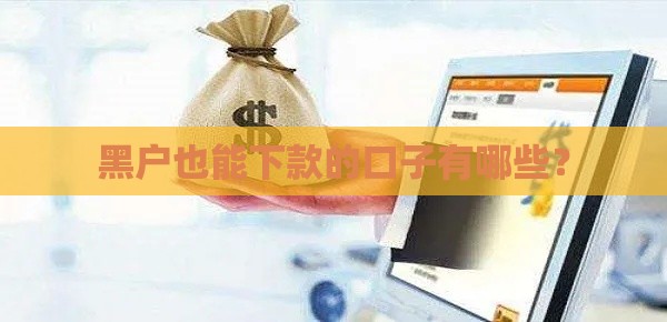 黑户也能下款的口子有哪些？