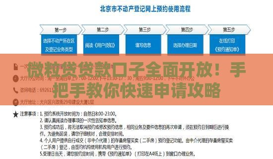 微粒贷贷款口子全面开放！手把手教你快速申请攻略