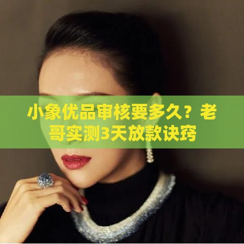 小象优品审核要多久？老哥实测3天放款诀窍