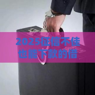 2025征信不佳也能下款的借钱渠道？这些低门槛平台别错过
