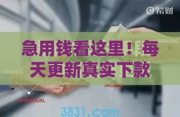 急用钱看这里！每天更新真实下款渠道 避开套路少走弯路